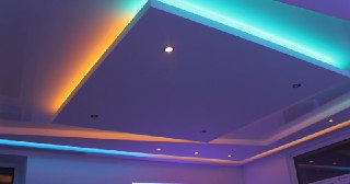 Натяжной потолок с подсветкой Махачкала, цена от 2112 руб.